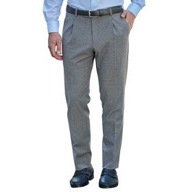 Pantalon extensible antitache, Taille : 42, Couleur : Gris, par l’Homme Moderne.