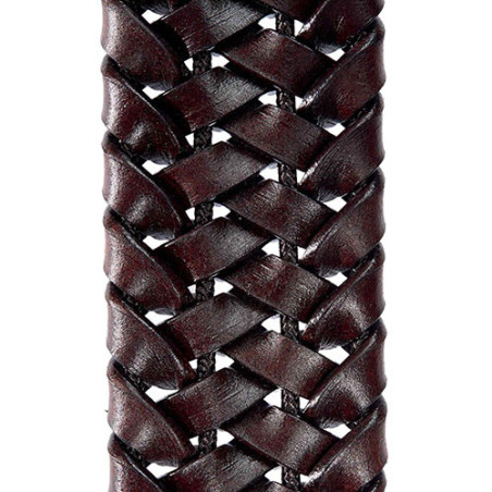 Ceinture cuir tressé extensible