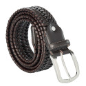 Ceinture cuir tressé extensible