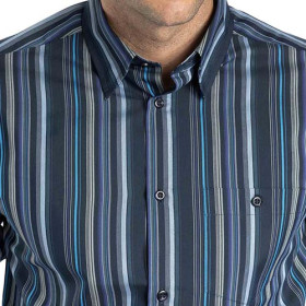 Chemise rayée amincissante