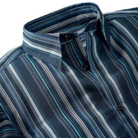 Chemise rayée amincissante