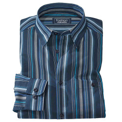 Chemise rayée amincissante