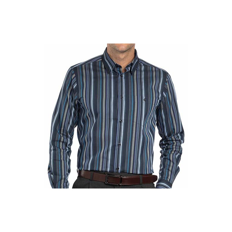 Chemise rayée amincissante