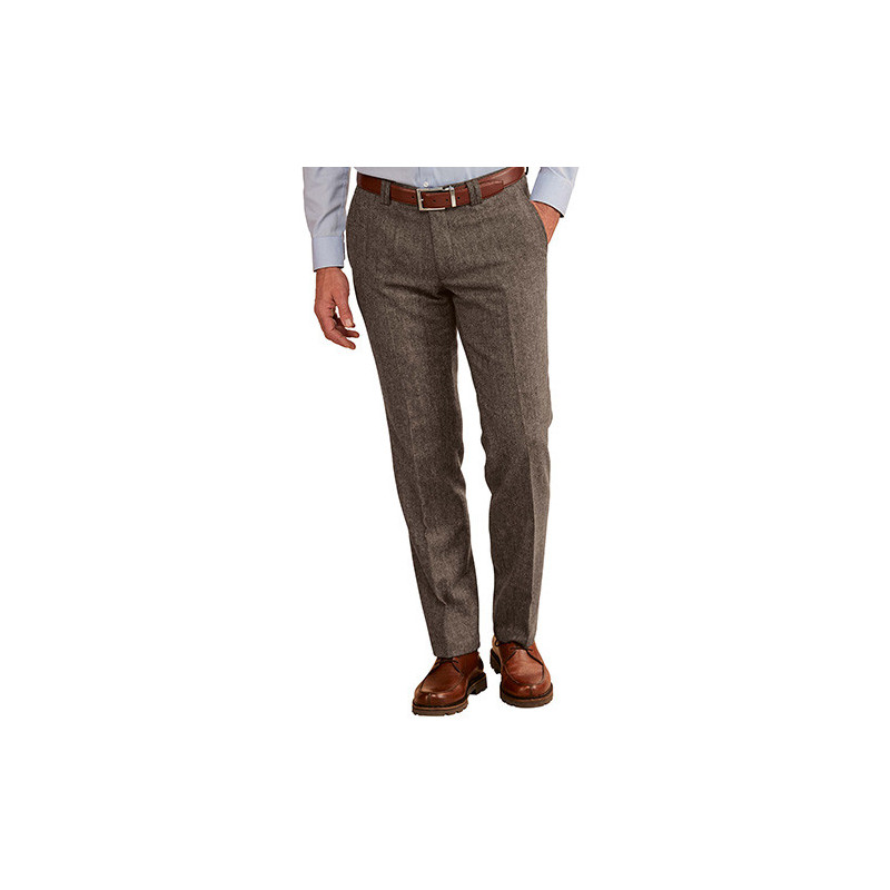 Pantalon tweed laine