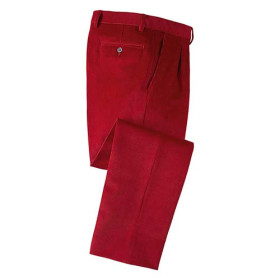 Pantalon velours confort à pinces (2)