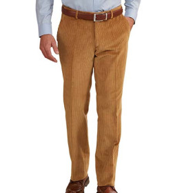 Pantalon velours stretch confort, Taille : 54, Couleur : Marron, par l’Homme Moderne.