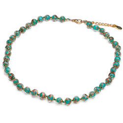 Le collier Murano émeraude