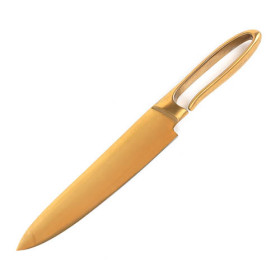 Couteau de chef titanium gold, par l’Homme Moderne.