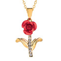 Collier rose & cristal