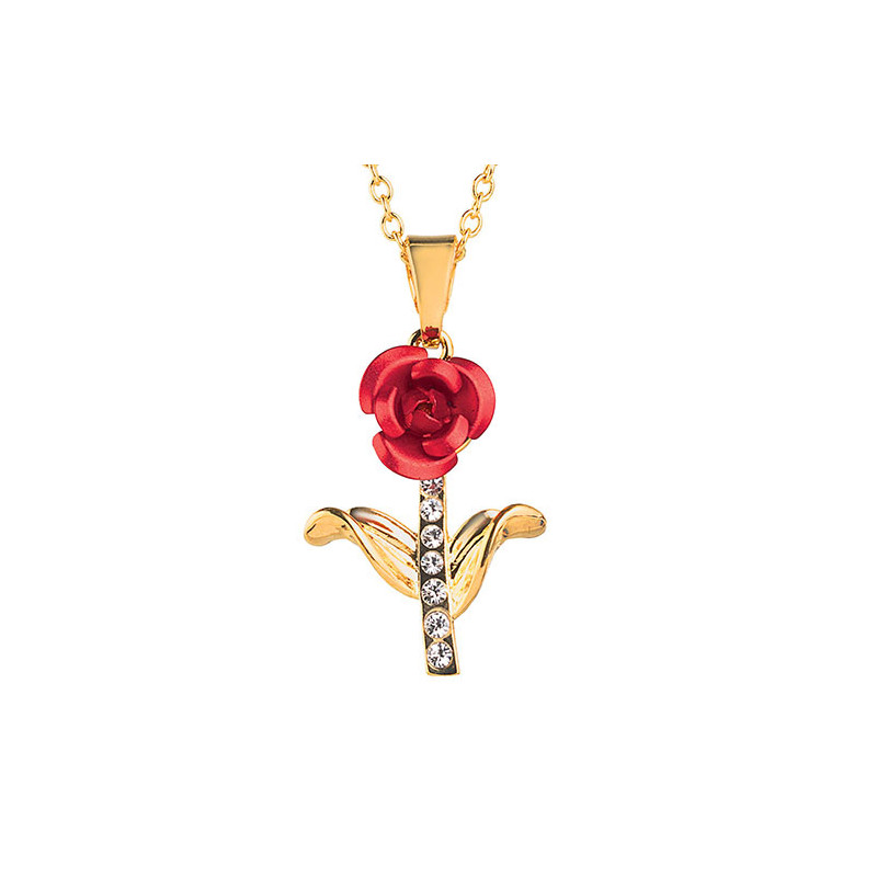 Collier rose & cristal