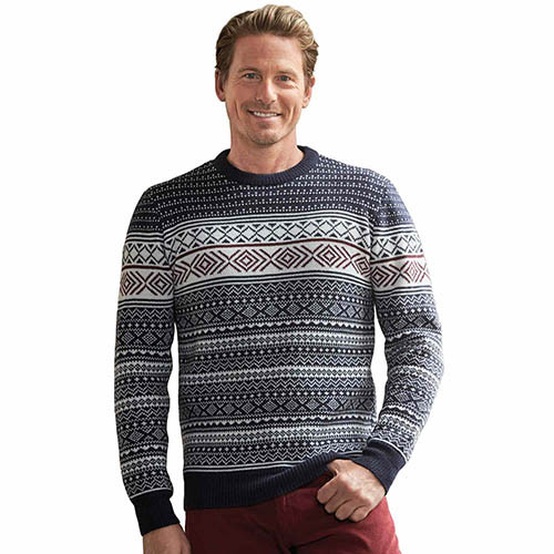 Pull jacquard «Noël arctic»