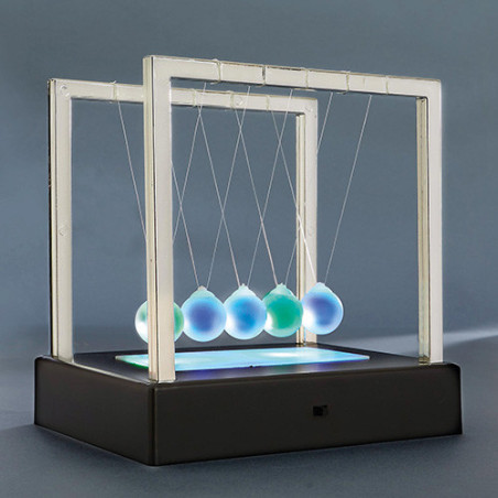 Pendule de Newton lumineux