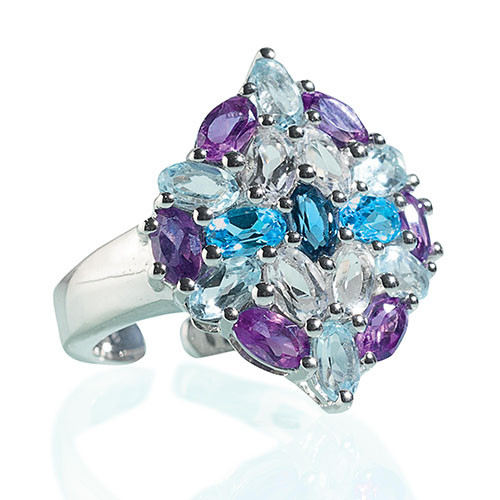 Bague pierres fines Azurella