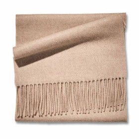 Écharpe pur cachemire, Couleur : Beige, par l’Homme Moderne.