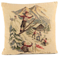 Le coussin d'hiver jacquard...