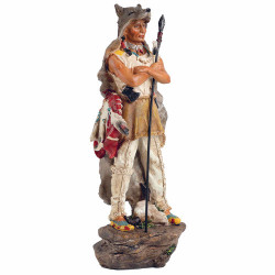 L’Indien et son trophée loup