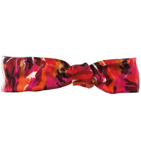 Foulard fleur de soie Rouge, par l’Homme Moderne.