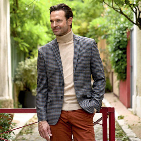 Veste Blazer carreaux PierreClarence® (3)