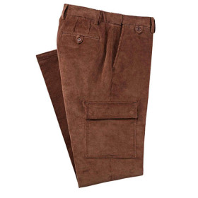 Pantalon cargo velours