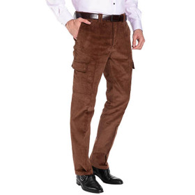 Pantalon cargo velours
