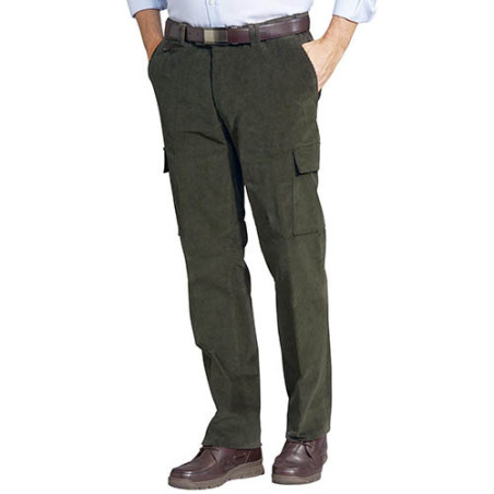 Pantalon cargo velours