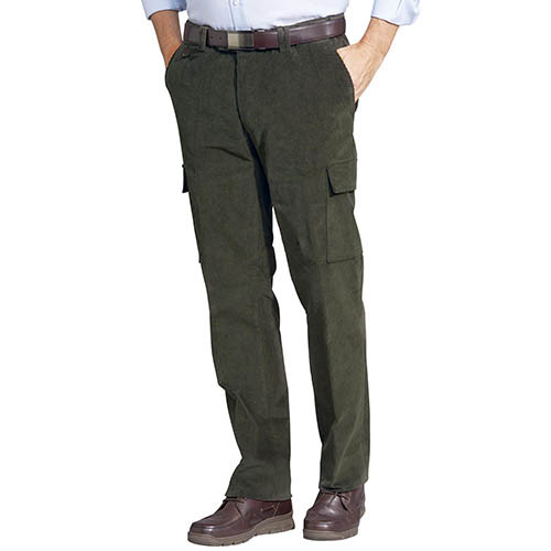 Pantalon cargo velours