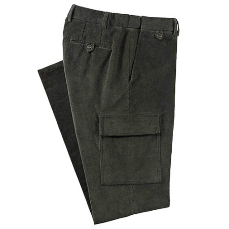 Pantalon cargo velours