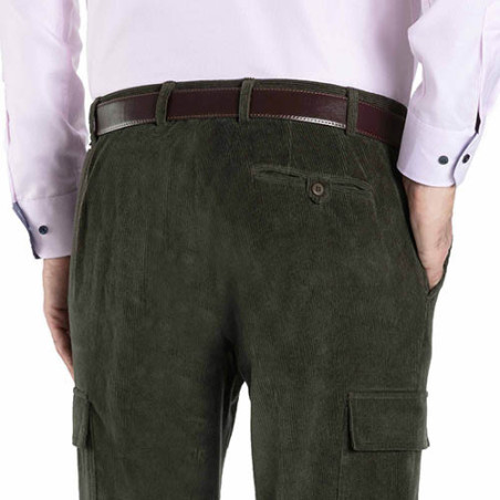 Pantalon cargo velours