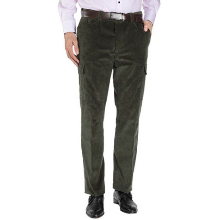 Pantalon cargo velours
