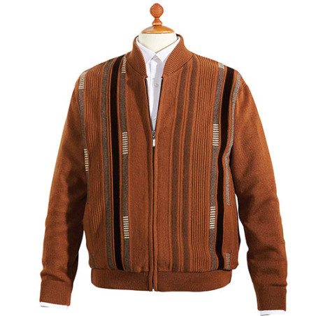 Gilet jacquard zippé