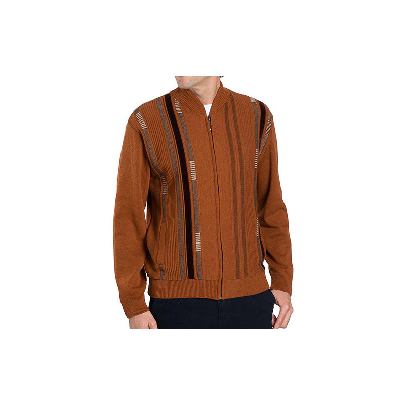 Gilet jacquard zippé