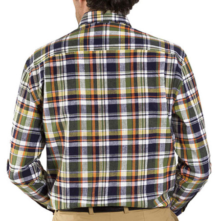 Chemise lin carreaux