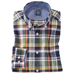 Chemise lin carreaux