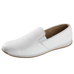 Mocassins cuir blanc