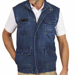 Gilet reporter denim