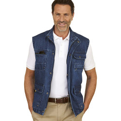 Gilet reporter denim