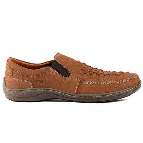 Mocassins cuir tressé confort