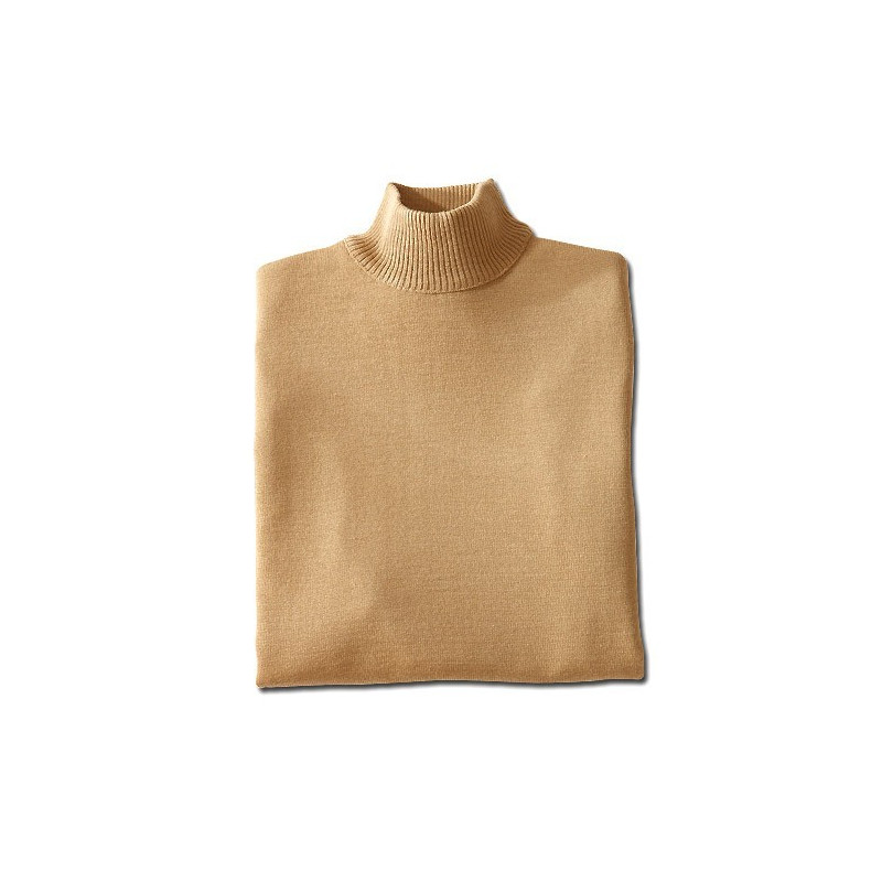Pull mérinos col cheminée (3)