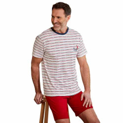 Pyjashort nautique rayé