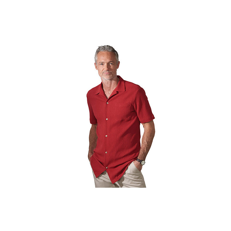 Chemisette crépon sans repassage