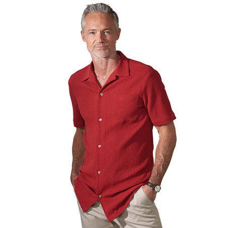 Chemisette crépon sans repassage