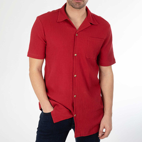 Chemisette crépon sans repassage