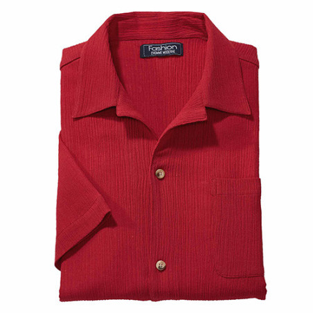 Chemisette crépon sans repassage