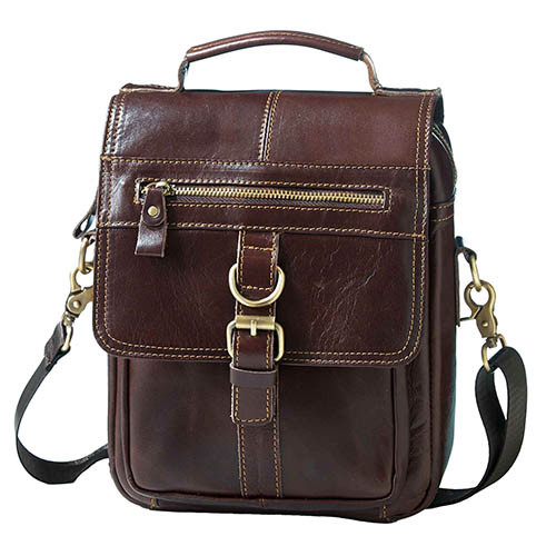 Sacoche cuir vintage