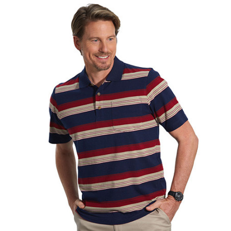 Polo rayures sporting