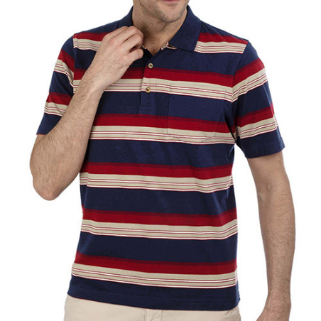 Polo rayures sporting