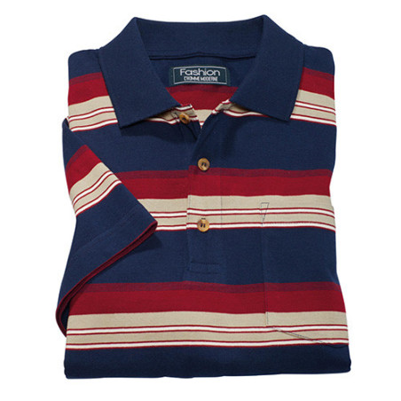 Polo rayures sporting