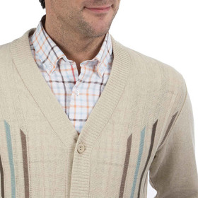 Gilet jacquard amincissant