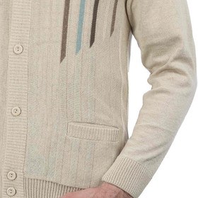 Gilet jacquard amincissant