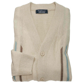 Gilet jacquard amincissant